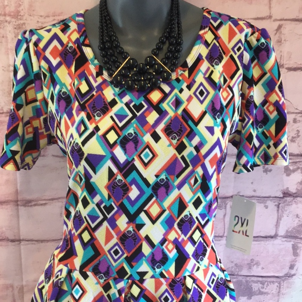 💜🖤Maleficent Amelia 2XL NWT in cute triangles